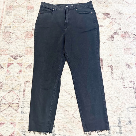 NWT lot of 2 old navy size 16 high rise jeans. Blue and black straight leg - Picture 15 of 16